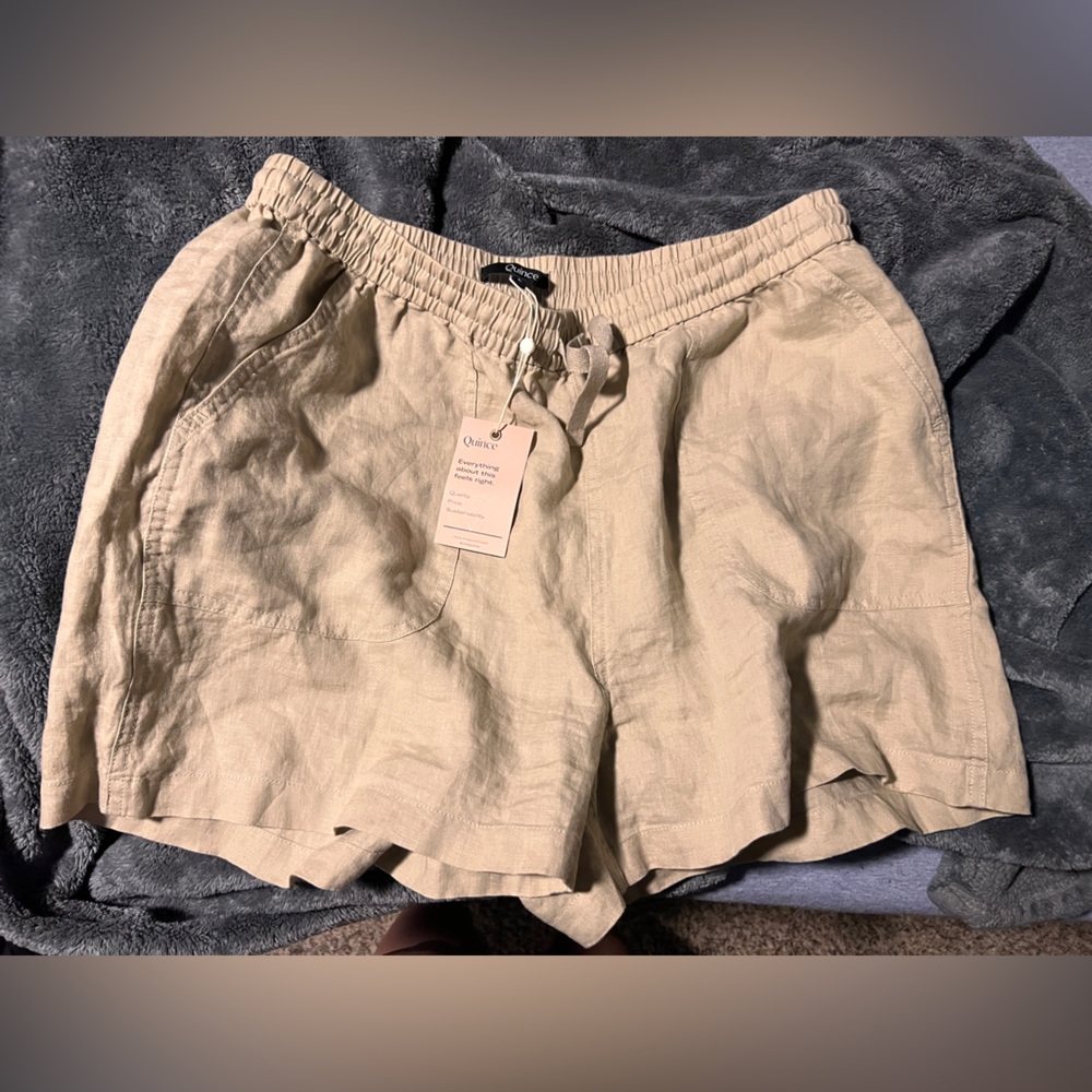 Quince 100% European Linen Shorts